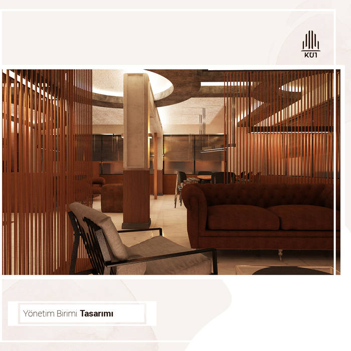 Yönetim Birimi Tasarımı, Kut İç Mimarlık Kut İç Mimarlık Commercial spaces Wood Wood effect Office spaces & stores