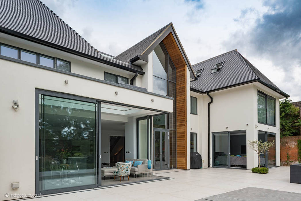 Glazing in of a bespoke new mansion in bushey, hertfordshire homify