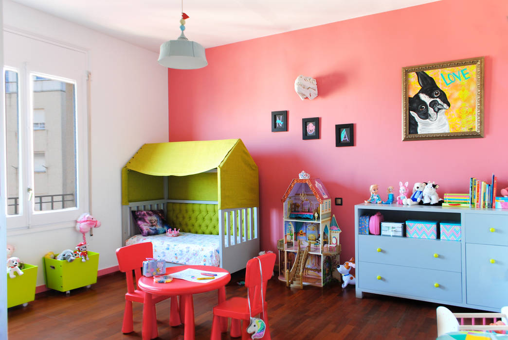 Cuarto infantil rosa palo MANUEL TORRES DESIGN Dormitorios infantiles Camas y cunas