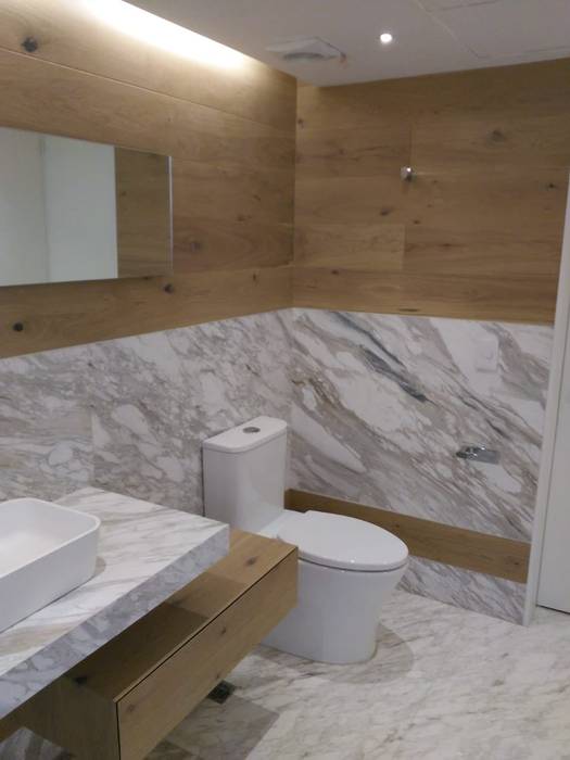 Diseño y Construcción de Oficinas, Arquitectura Progresiva Arquitectura Progresiva Modern bathroom Shelves