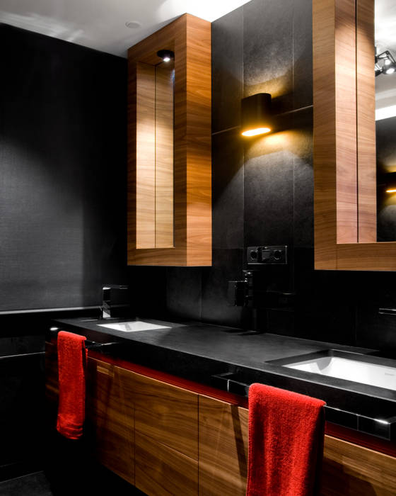 PROYECTO DE INTERIORISMO VIVIENDA EIXAMPLE BARCELONES, MANUEL TORRES DESIGN MANUEL TORRES DESIGN Eclectic style bathrooms Slate