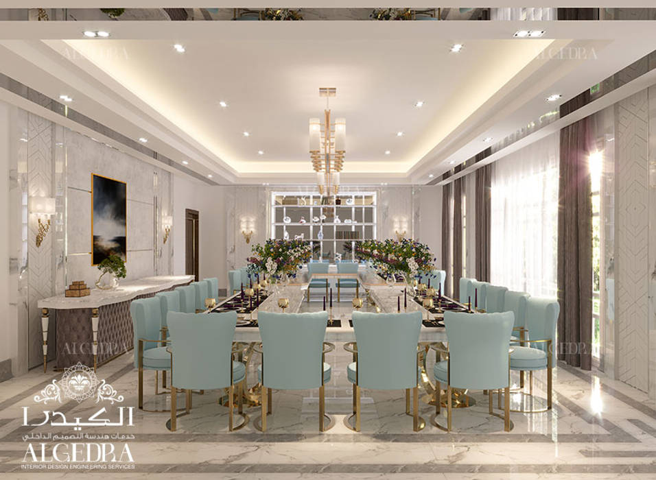 Luxury dining room in modern style, Algedra Interior Design Algedra Interior Design Comedores de estilo moderno