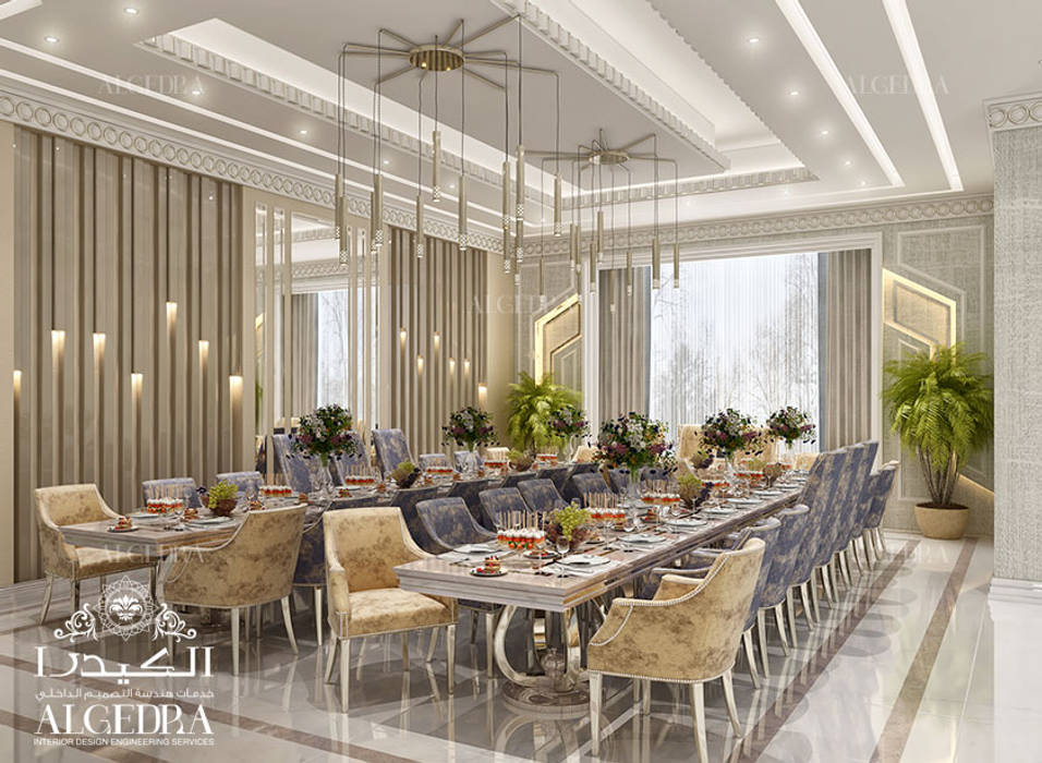 Luxury dining room in modern style, Algedra Interior Design Algedra Interior Design Comedores de estilo moderno