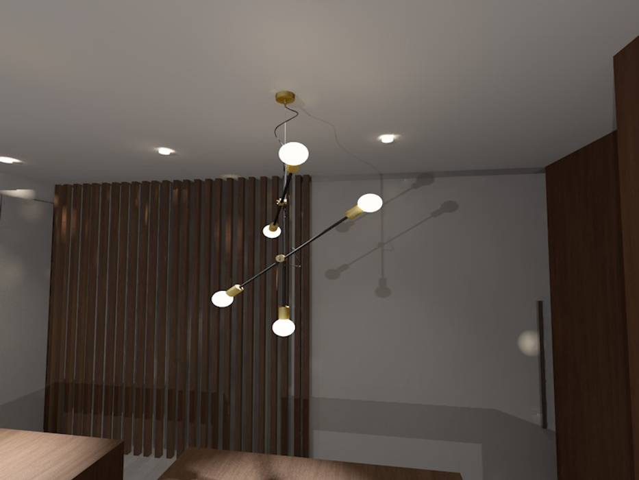 Projeto 3D para showroom de cozinhas, 7eva design - Arquitectura e Interiores 7eva design - Arquitectura e Interiores Moderne Arbeitszimmer