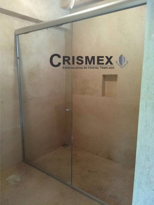 Canceles Corredizos de Cristal Templado, Crismex Crismex Moderne Badezimmer