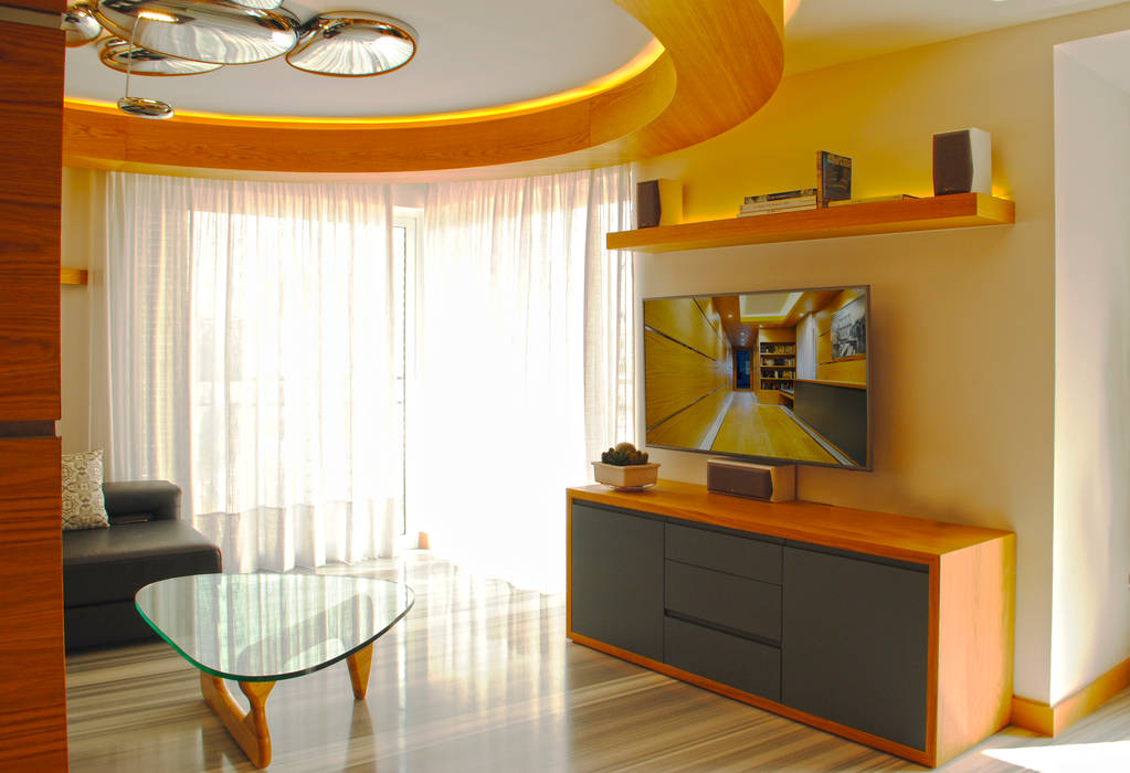 El lujo de un apartamento en Sevilla, MANUEL TORRES DESIGN MANUEL TORRES DESIGN Living room TV stands & cabinets