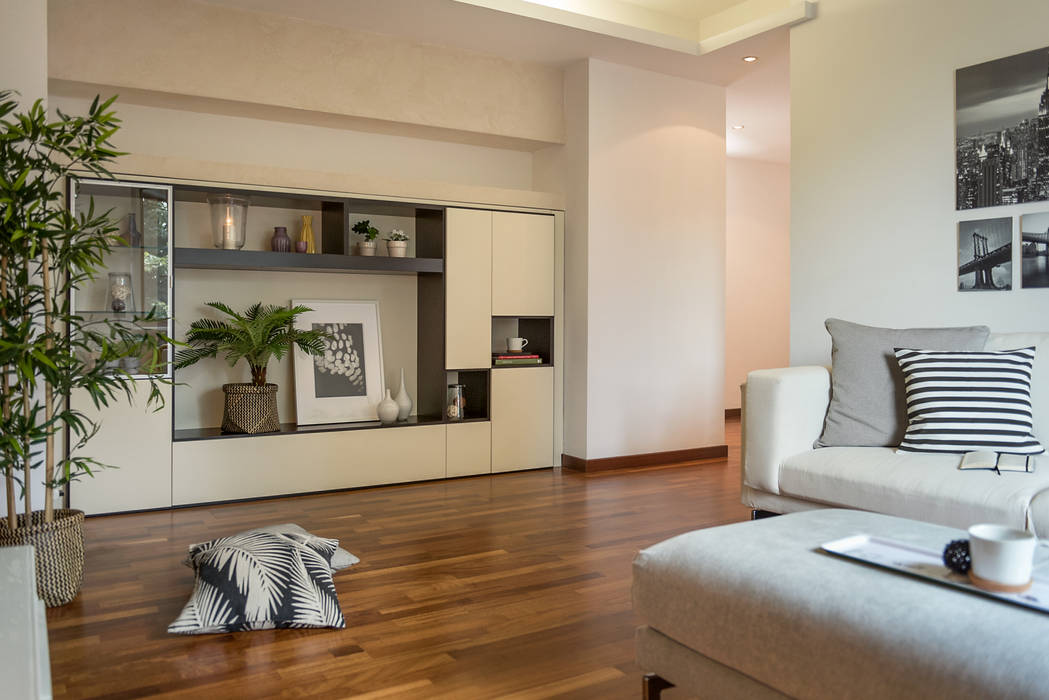 CASA LG | MILANO (MI), LM PROGETTI LM PROGETTI Modern living room