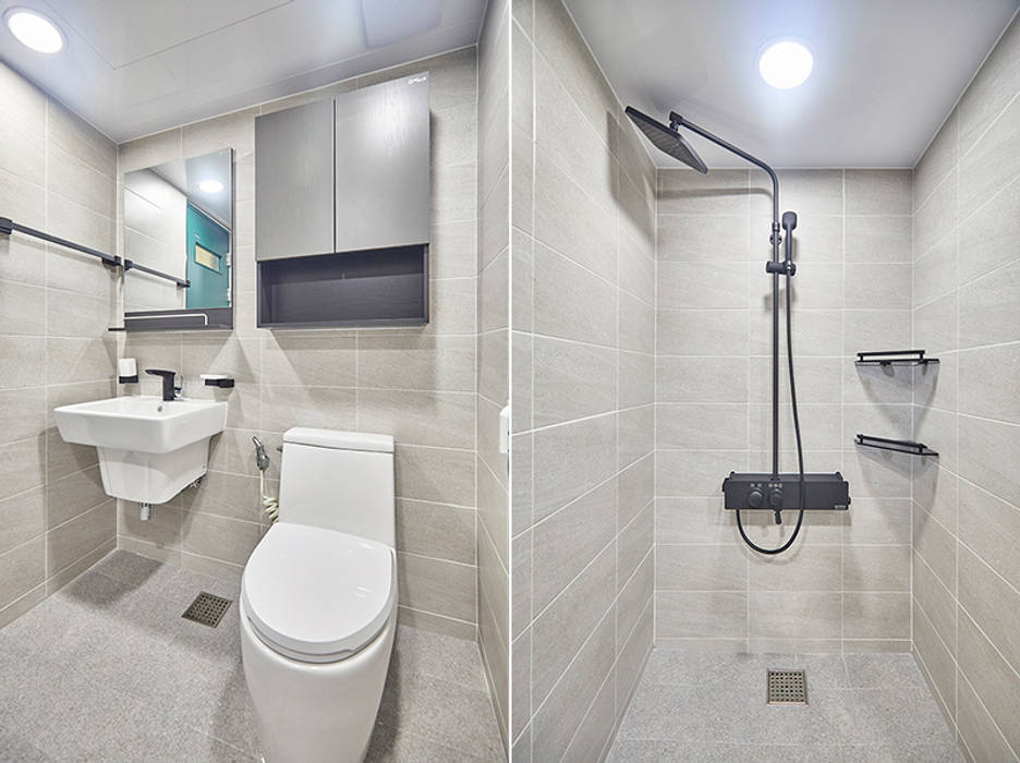 우장산 길성 그랑프리텔 32py, 곤디자인 (GON Design) 곤디자인 (GON Design) Modern Bathroom