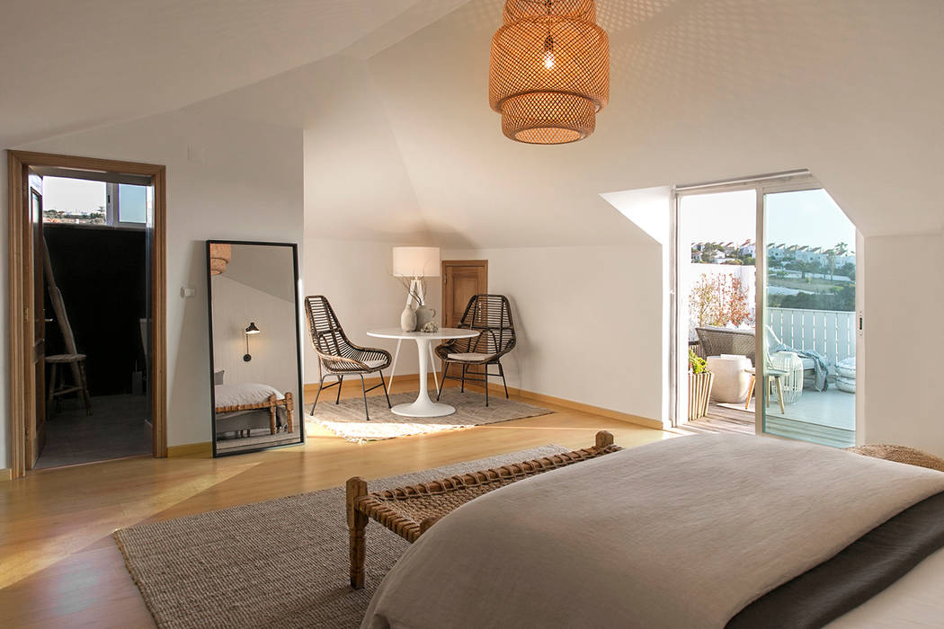 Dormitorios escandinavos de Staging Factory Escandinavo