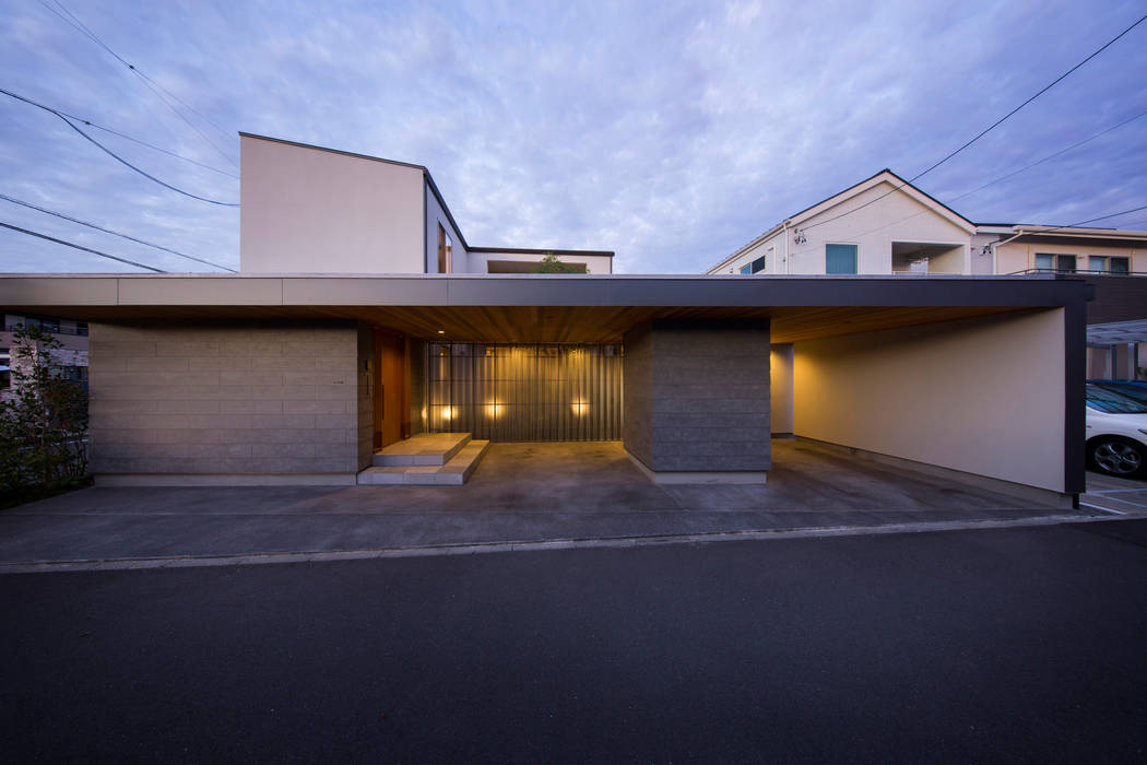 囲いの間取り, TRANSTYLE architects TRANSTYLE architects Garagens e edículas modernas