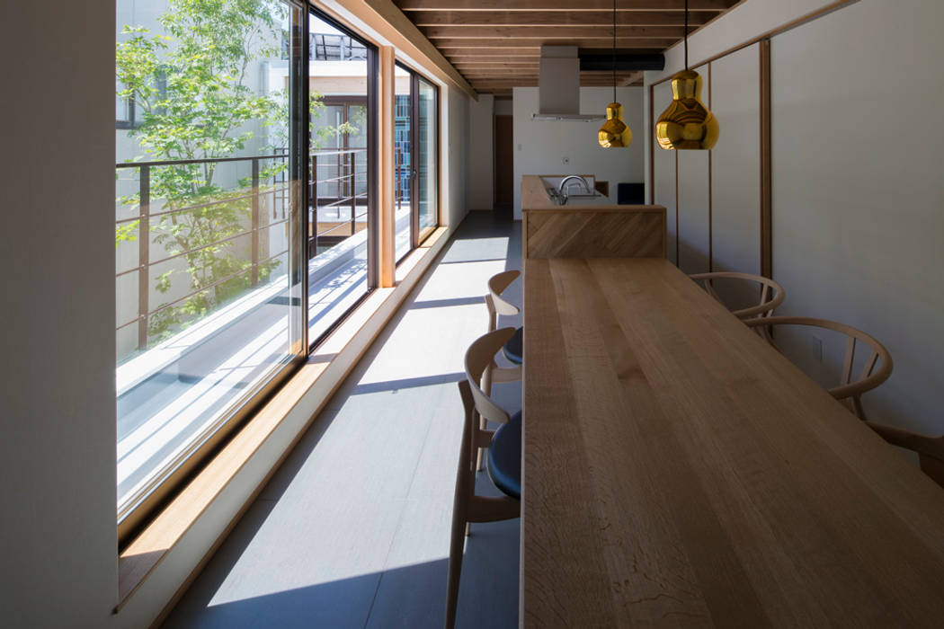 あいいろの家, TRANSTYLE architects TRANSTYLE architects Ruang Makan Modern