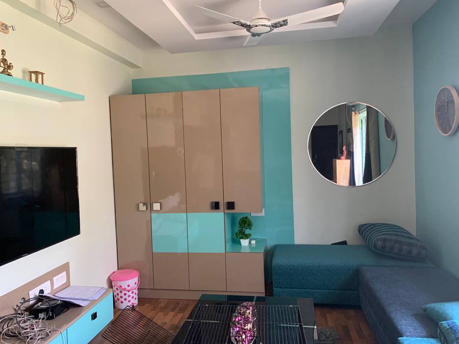 Private living room TD Studio Electronics Plywood wardrobe,sofa,mirror,centretable,tvunit