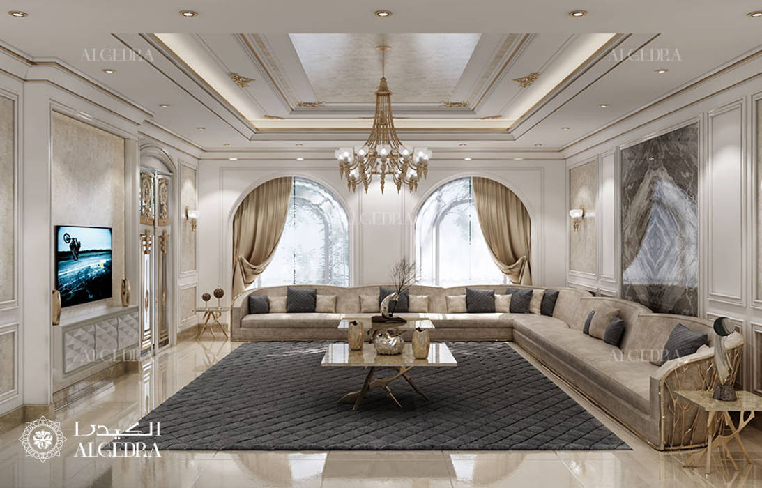 Modern majlis design, Algedra Interior Design Algedra Interior Design Livings de estilo moderno