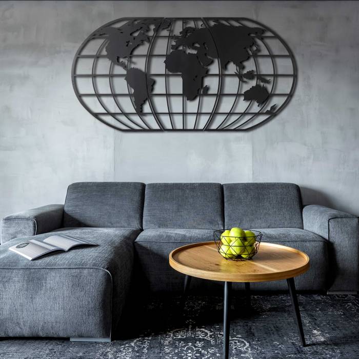 WORLD MAP GLOBE, BYSTAG BYSTAG Interior garden Metal Interior landscaping