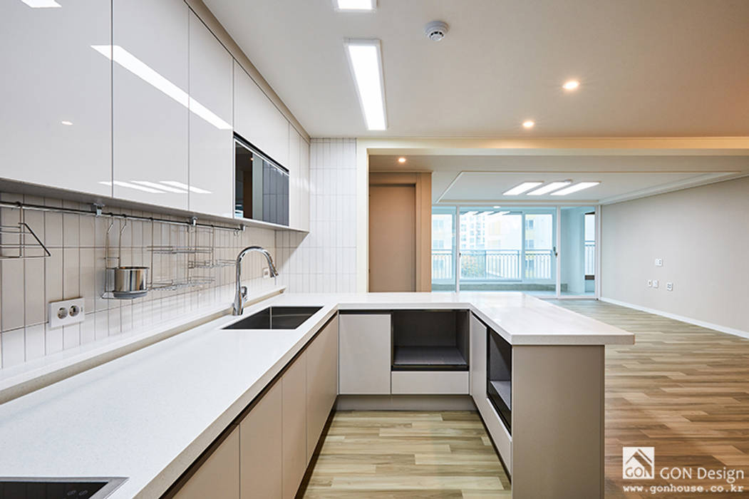 마곡푸르지오 41py, 곤디자인 (GON Design) 곤디자인 (GON Design) Kitchen units