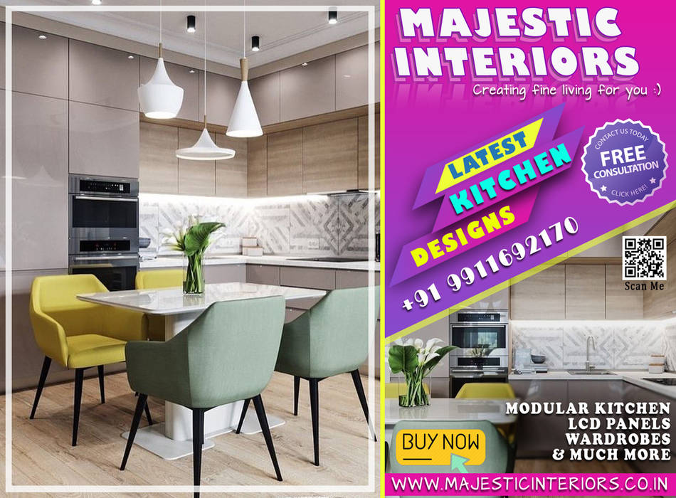 MODULAR KITCHEN IN FARIDABAD, INTERIOR DESIGNERS IN FARIDABAD, LATEST KITCHEN DESIGNS, GODREJ KITCHEN, LIVSPACE INTERIORS, REGALO KITCHENS, SPACEWOOD KITCHENS, BEST MODULAR WARDROBES, HOME INTERIOR DESIGNER IN FARIDABAD MAJESTIC INTERIORS | Best Interior Designers in Faridabad 餐廳 合板