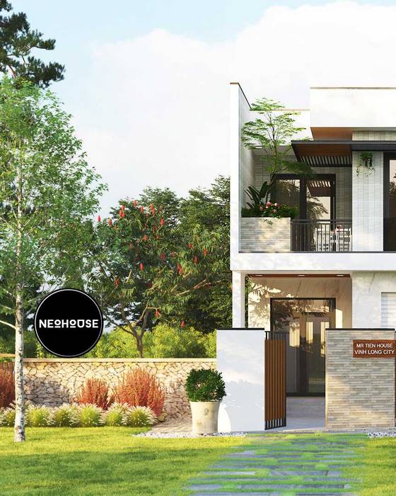 Mẫu thiết kế nhà phố đẹp hiện đại 2 tầng tại Vĩnh Long, NEOHouse NEOHouse