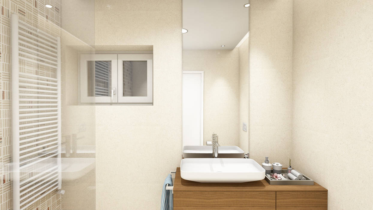 Remodelação de Casa de Banho Banheiros modernos por Eduardo Coelho | Arquitecto Moderno Cerâmica