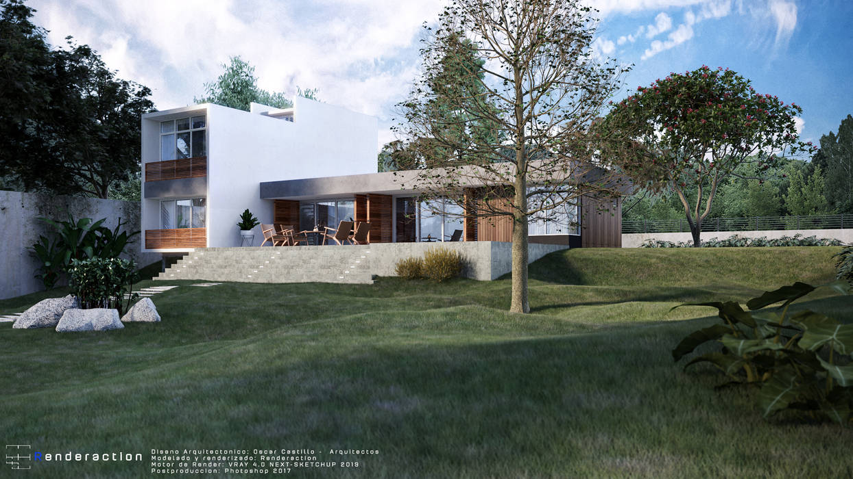 Casa Guayabo, Renderaction Renderaction Casas modernas