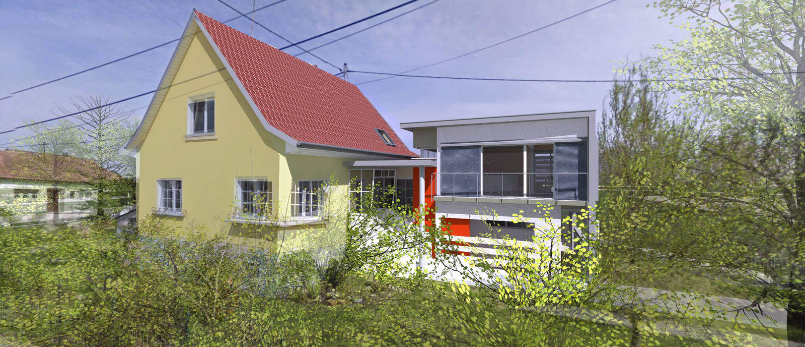 Extension d'une maison par une nouvelle salle de séjour d'inspiration contemporaine, A.FUKE-PRIGENT ARCHITECTE A.FUKE-PRIGENT ARCHITECTE Maisons minimalistes