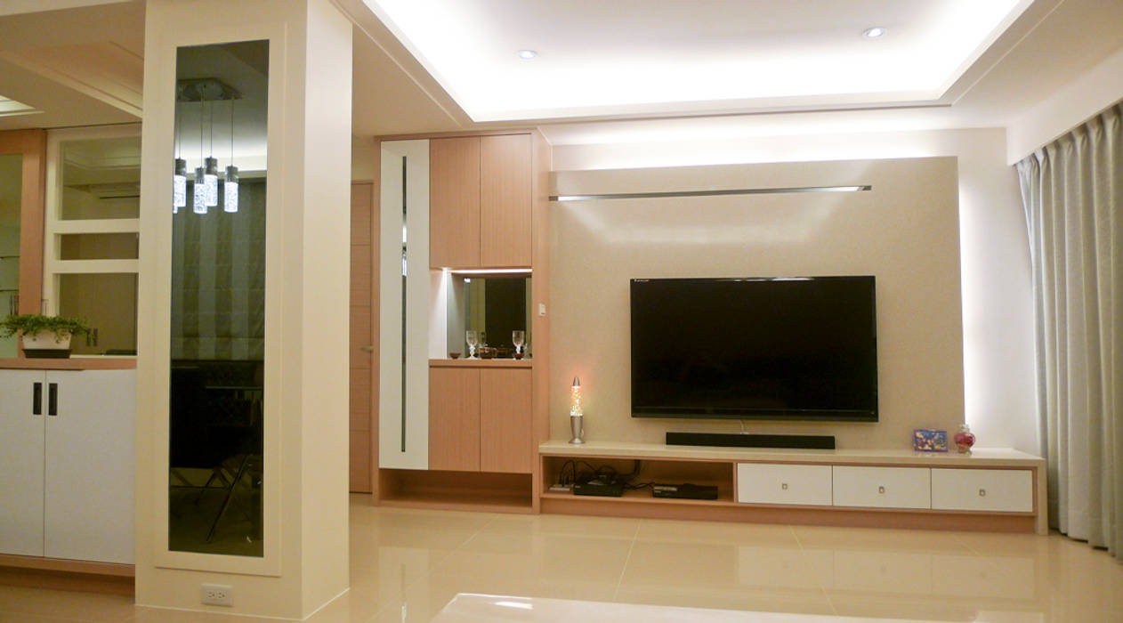 客廳室內裝修設計 亞晨室內裝修設計工程有限公司 Modern Living Room