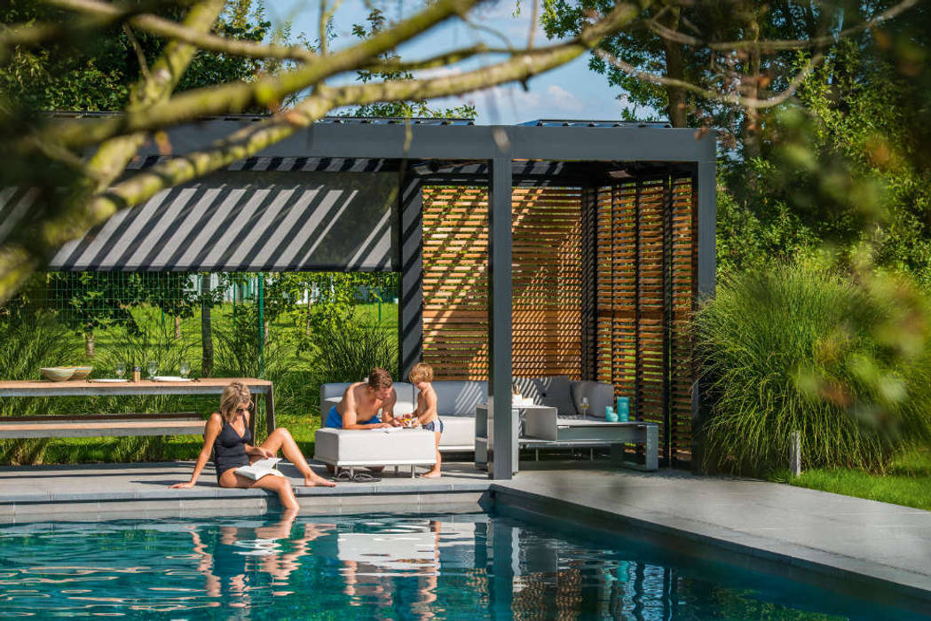 Lamellendach als vielseitige Lösung für den Garten, SPA Deluxe GmbH - Whirlpools in Senden SPA Deluxe GmbH - Whirlpools in Senden Patios & Decks