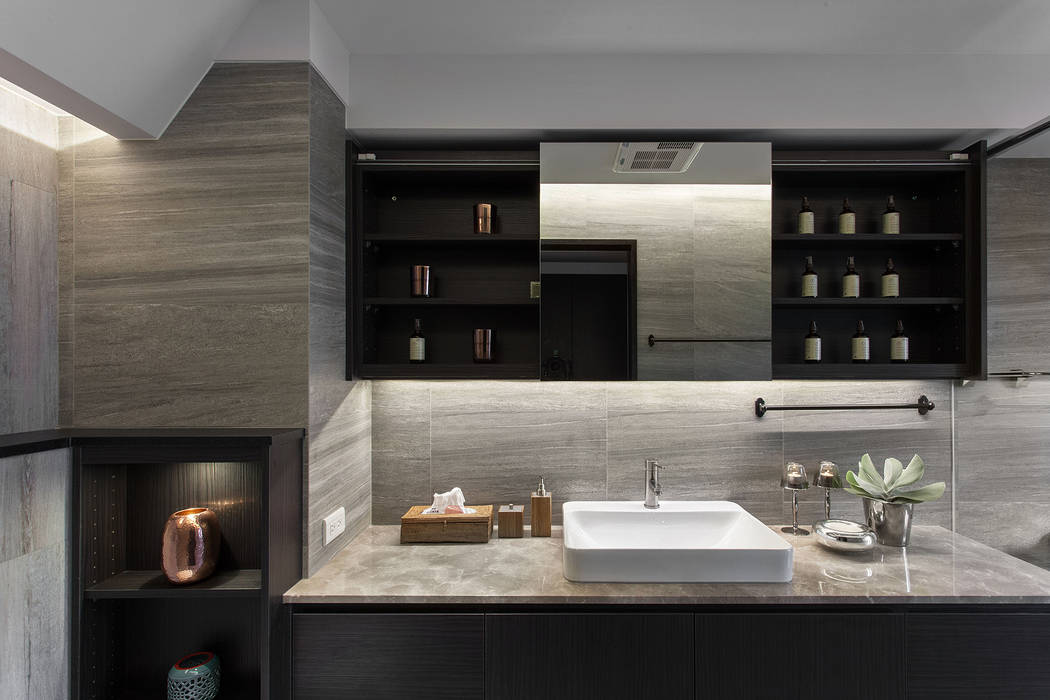 嘉禾社區設計案 德力室內裝修有限公司 現代浴室設計點子、靈感&圖片