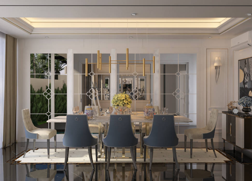 Jentayu, Nilai Norm designhaus Classic style dining room interior design Malaysia