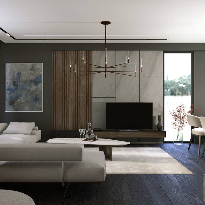MODERN HOUSE / TOKAT, Murat Aksel Architecture Murat Aksel Architecture Modern Living Room Wood Wood effect