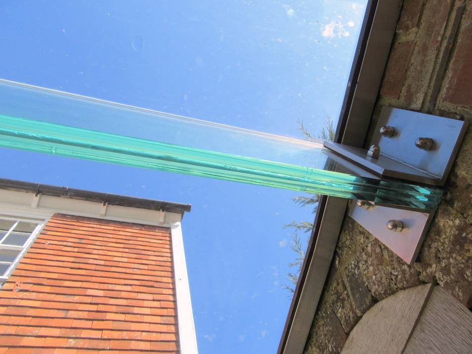 Glass linkway with glass beams Ion Glass Roof Glass Glass linkway