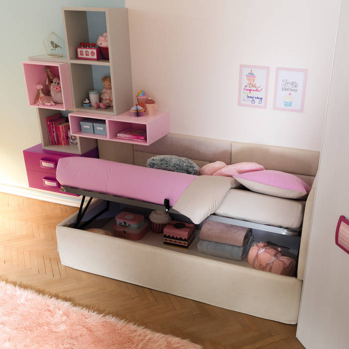 Cameretta con cabina armadio KC308, Moretti Compact Moretti Compact Girls Bedroom