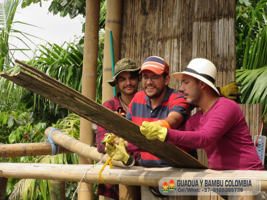 CURSO DE CONSTRUCCION GUADUA , GUADUA Y BAMBU COLOMBIA GUADUA Y BAMBU COLOMBIA 度假別墅