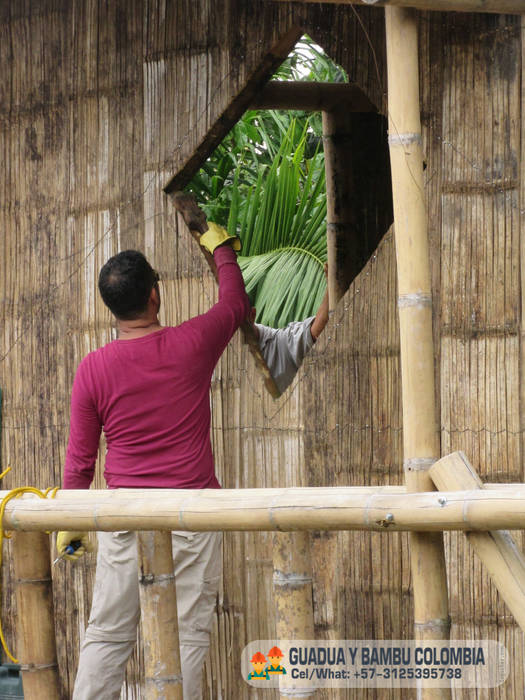 CURSO DE CONSTRUCCION GUADUA , GUADUA Y BAMBU COLOMBIA GUADUA Y BAMBU COLOMBIA Country house