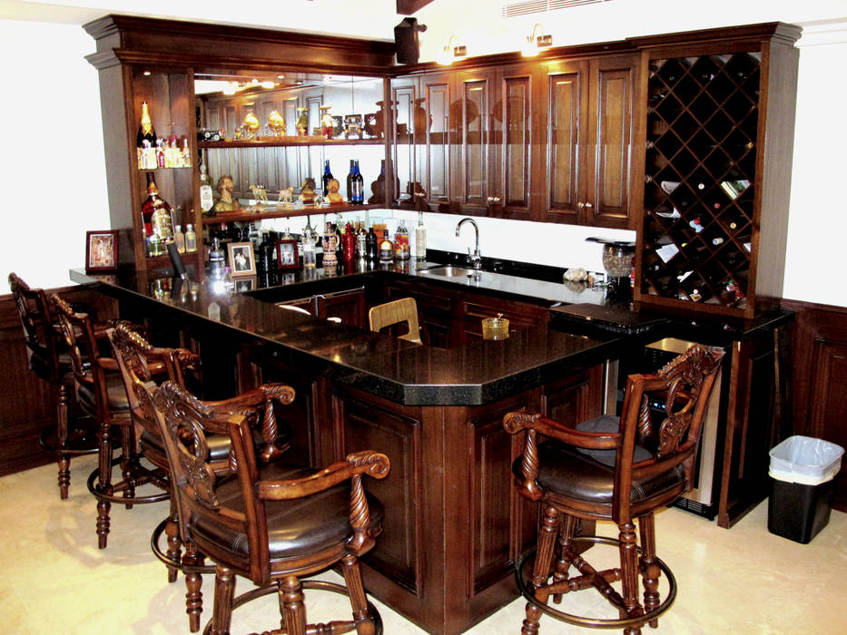 Casa Estilo Clasico Contemporaneo, DIMARQ® espacios arquitectónicos DIMARQ® espacios arquitectónicos Classic style wine cellar Wood Wood effect
