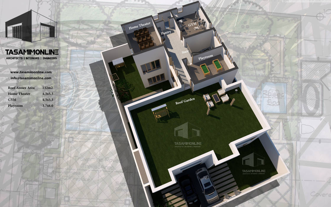 فيلا سكنية بمدينة جدة, Tasamim Online تصاميم أونلاين Tasamim Online تصاميم أونلاين