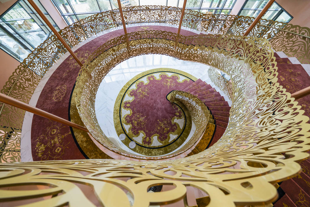 Projeto Hotel Savoy Palace, Funchal, Portugal , Ferreira de Sá Ferreira de Sá Modern corridor, hallway & stairs Accessories & decoration