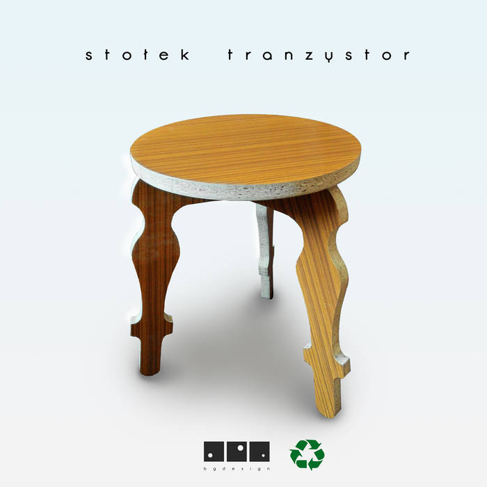 Stołek tranzystor, bgdesign bgdesign Modern houses Chipboard Accessories & decoration