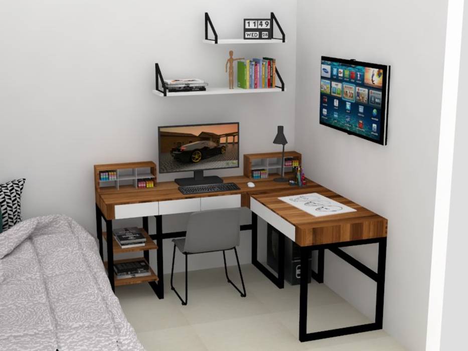 Diseño habitación secundaria apartamento Floresta Decó ambientes a la medida Habitaciones pequeñas decoración habitaciones