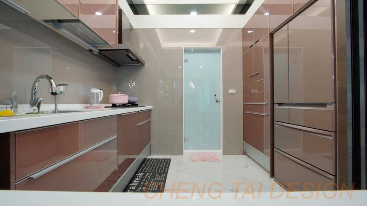 Cheng Tai Design 澄太空間設計 現代廚房設計點子、靈感&圖片 客廳、廚房