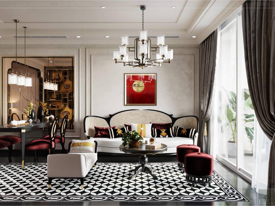 Nghệ thuật thiết kế nội thất - Phong cách cho người nghệ sĩ, ICON INTERIOR ICON INTERIOR Asian style living room