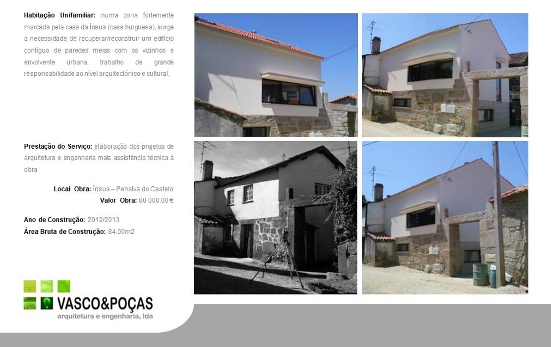 Projetos Habitacionais, Vasco & Poças - Arquitetura e Engenharia, lda Vasco & Poças - Arquitetura e Engenharia, lda Classic style houses