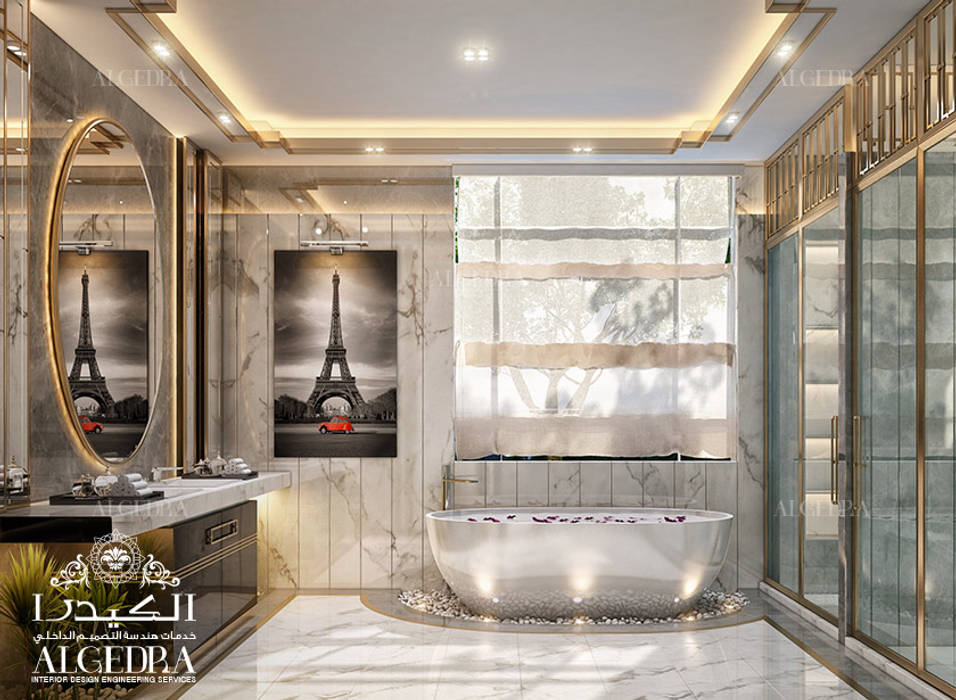 Bathroom design for luxury villa Algedra Interior Design Modern bathroom