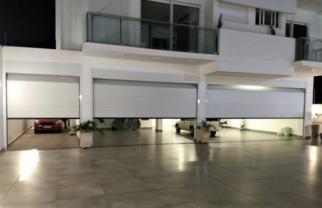 Multi-portões personalizado branco, Cattani Portões Cattani Portões Garage Doors Iron/Steel