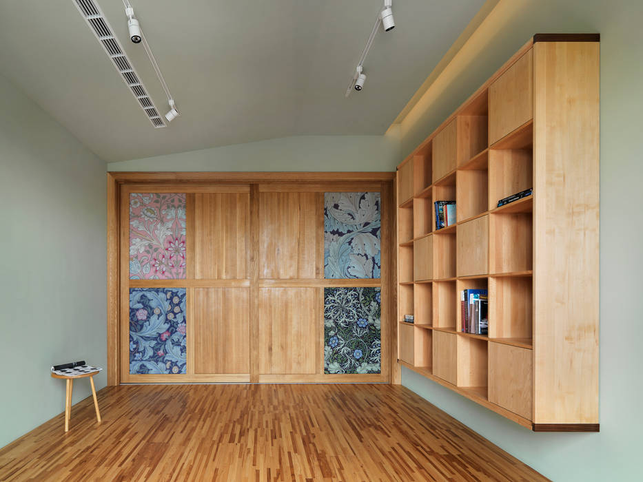 木耳生活藝術-室內設計/綠色的家, 木耳生活藝術 木耳生活藝術 書房/辦公室 實木 Multicolored