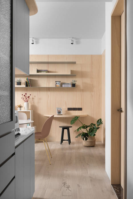 春澗, 禾光室內裝修設計 ─ Her Guang Design 禾光室內裝修設計 ─ Her Guang Design Minimalistischer Flur, Diele & Treppenhaus