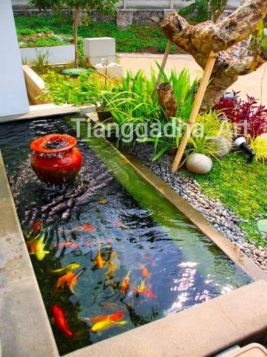 Tukang Kolam Ikan Koi Sidoarjo. Tukang Taman Surabaya - Tianggadha-art Kolam Beton Bertulang tukang kolam ikan koi