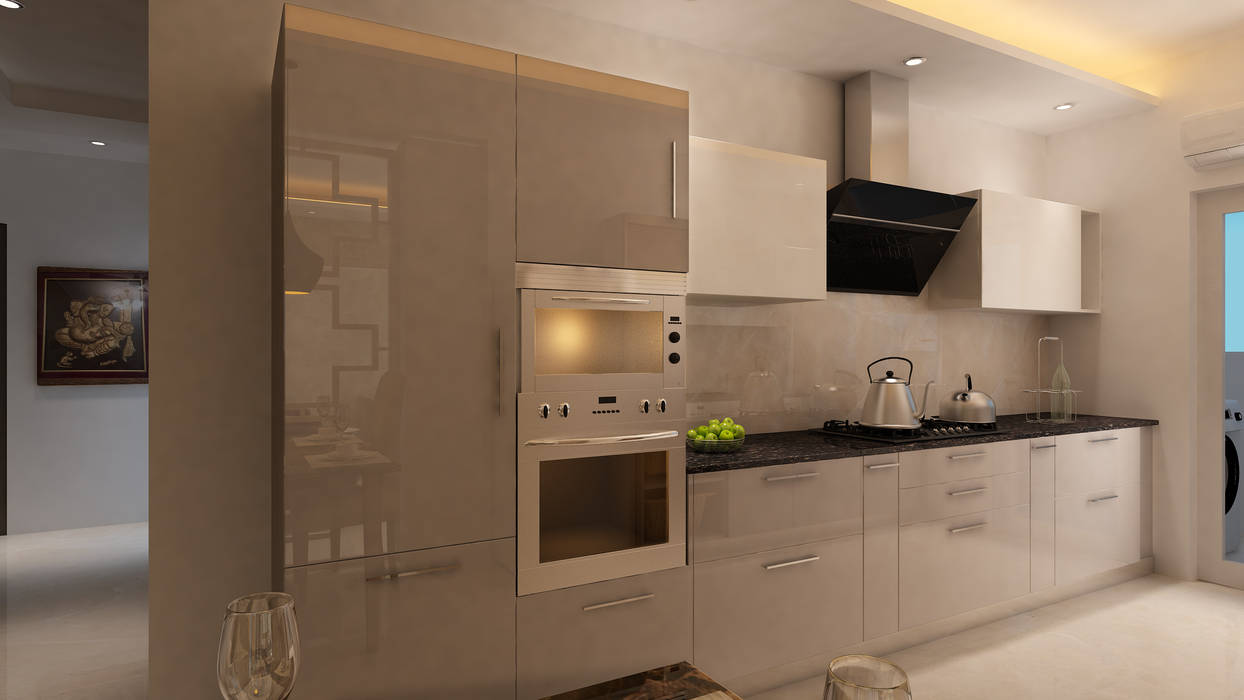 Gulshan Vivante Noida, HC Designs HC Designs Muebles de cocinas Contrachapado