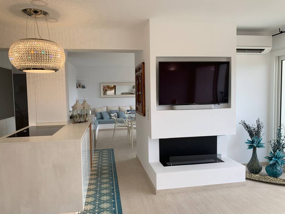 Modernisierung einer Eigentumswohnung auf Ibiza, raum in form - Innenarchitektur & Architektur raum in form - Innenarchitektur & Architektur Living room