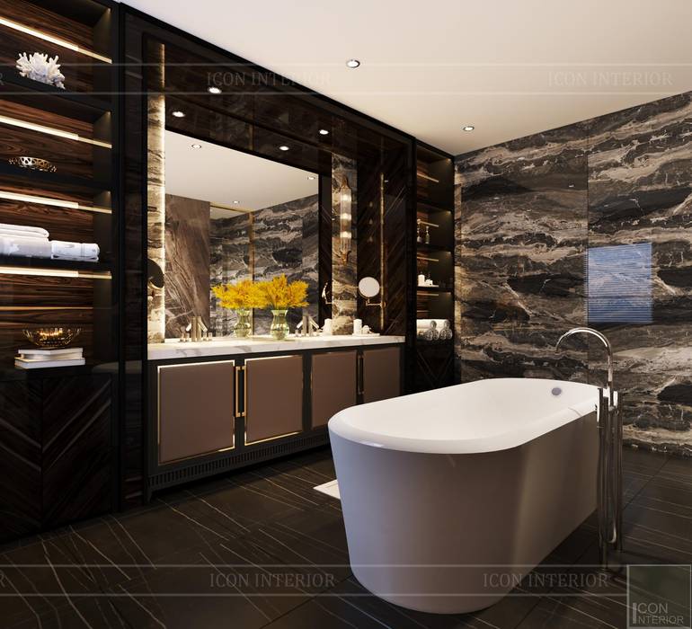 Thiết kế nội thất hiện đại: Nét sang trọng trong từng góc nhỏ, ICON INTERIOR ICON INTERIOR Modern bathroom