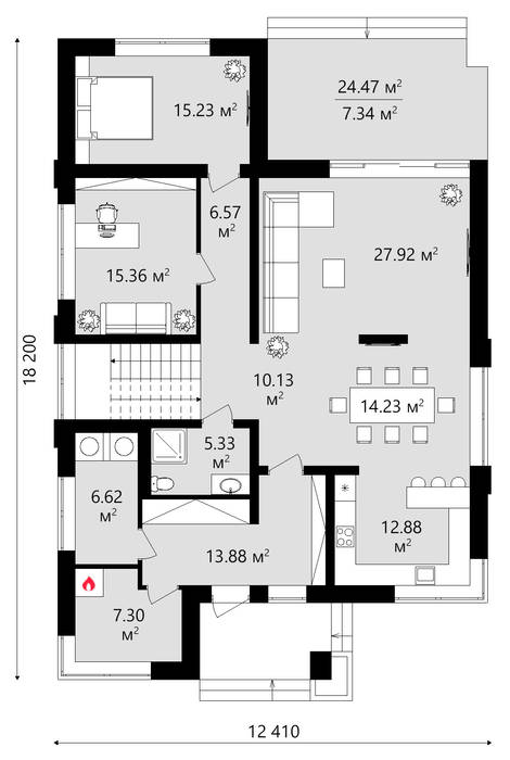 Проект двухэтажного дома в стиле Райта TMV 23, TMV Homes TMV Homes